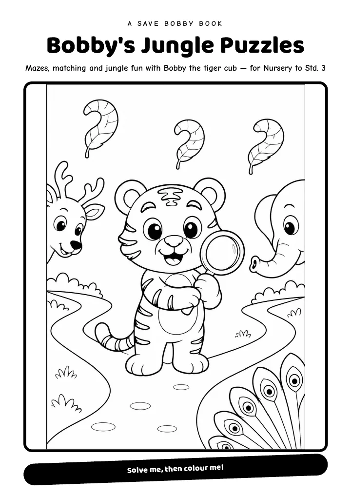 Cover of the book: Bobby's Jungle Puzzles