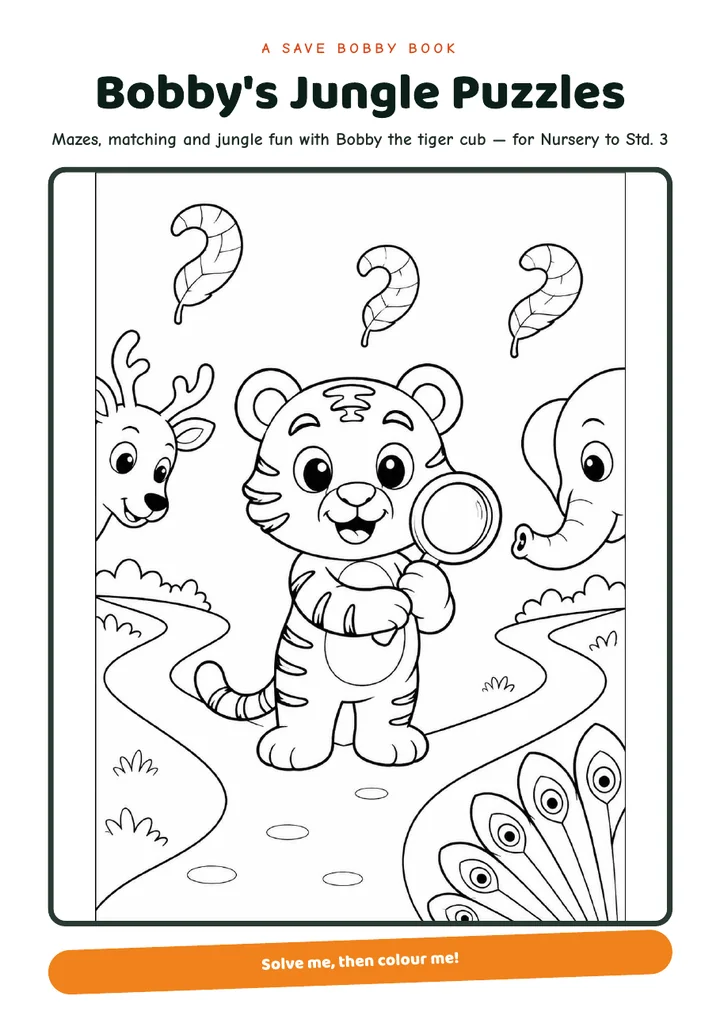 Cover of the book: Bobby's Jungle Puzzles